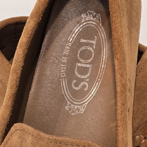 Tod's Vintage Penny Men's Suede Slip-On Loafers Size 6 Men, Size 9 Women - Picture 4 of 11